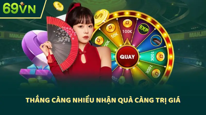 Thắng càng nhiều nhận quà càng trị giá